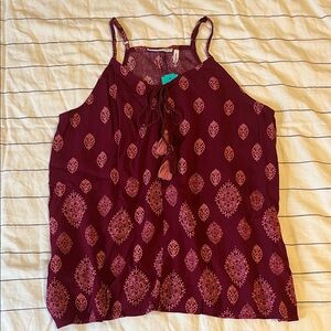 NWT Chic Pink Patterned Camisole